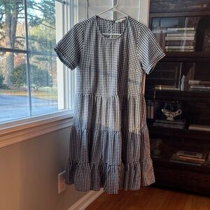 DownEast Black and White Gingham Dress